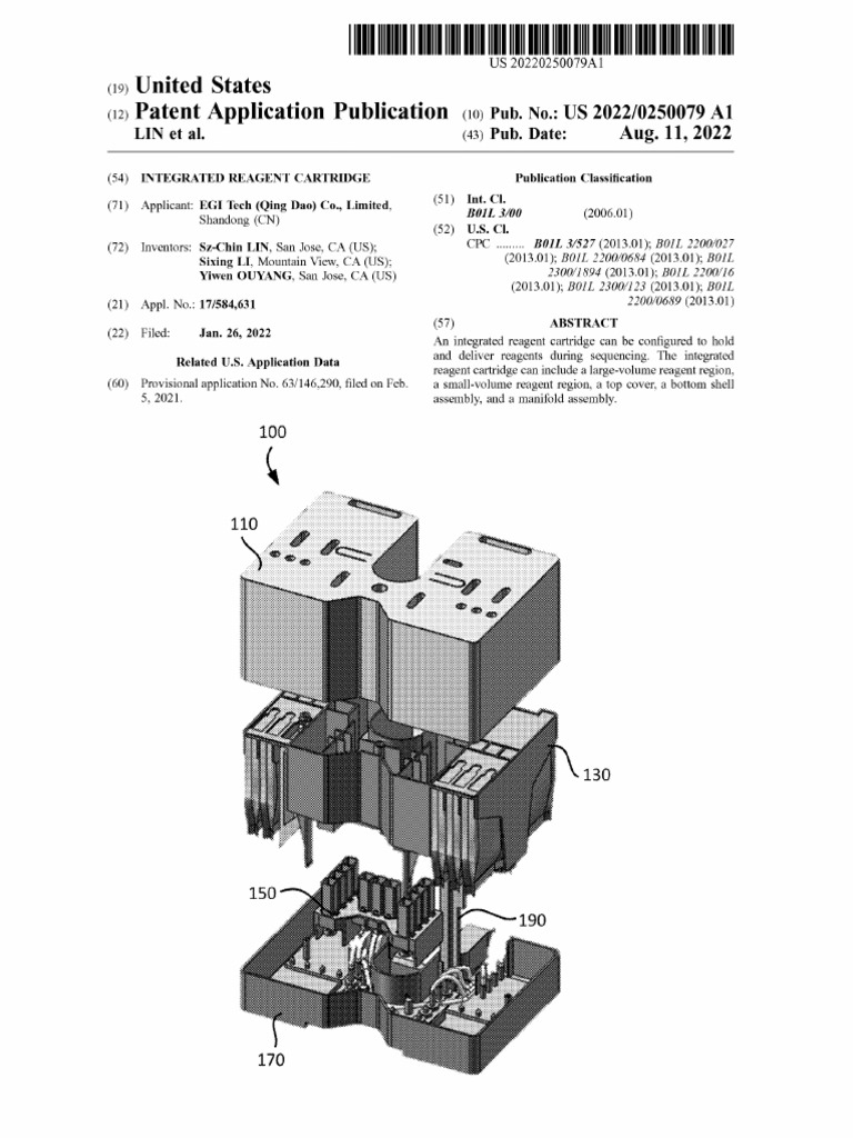 US20220250079A1 - Integrated Reagent Cartridge | PDF | Dna Sequencing ...