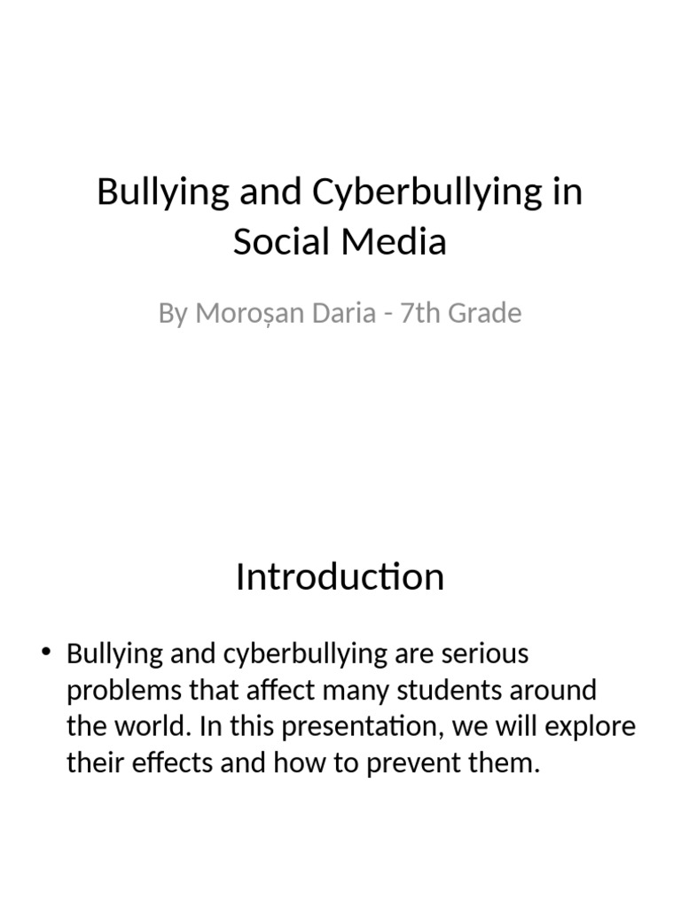 Understanding Bullying and Cyberbullying | PDF
