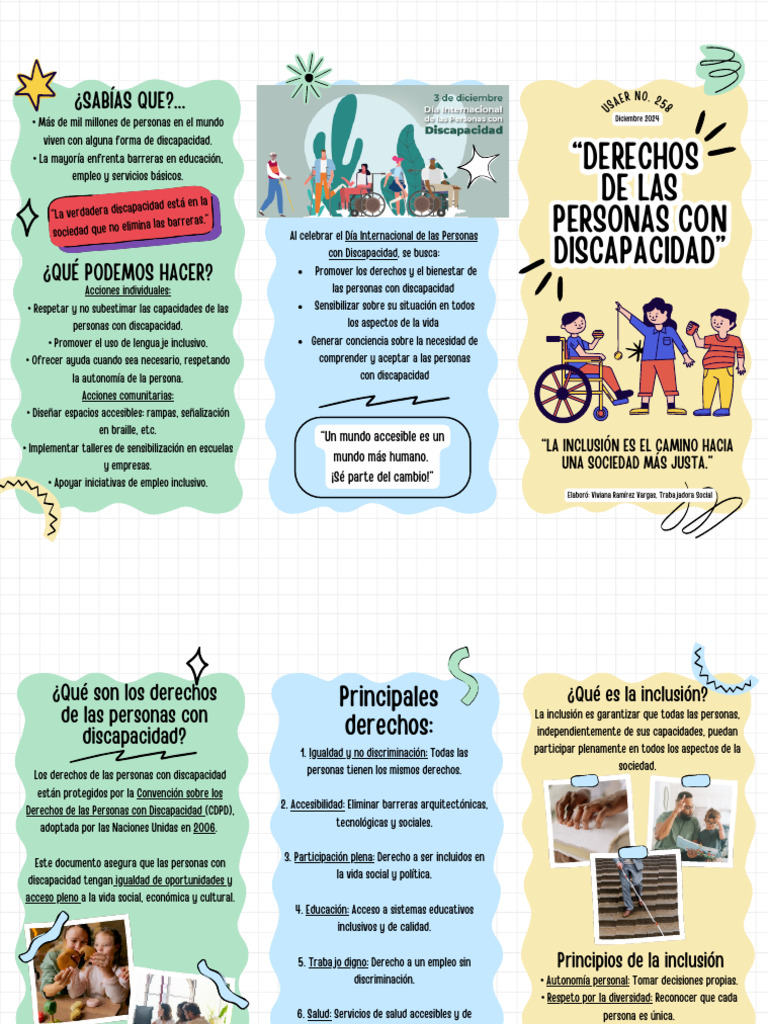 Derechos de las Personas con Discapacidad | PDF | Invalidez | Inclusión ...