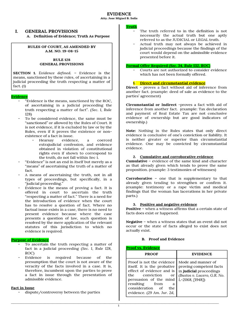 Evidence Helpdesk Shared Notes | PDF | Evidence (Law) | Witness Impeachment