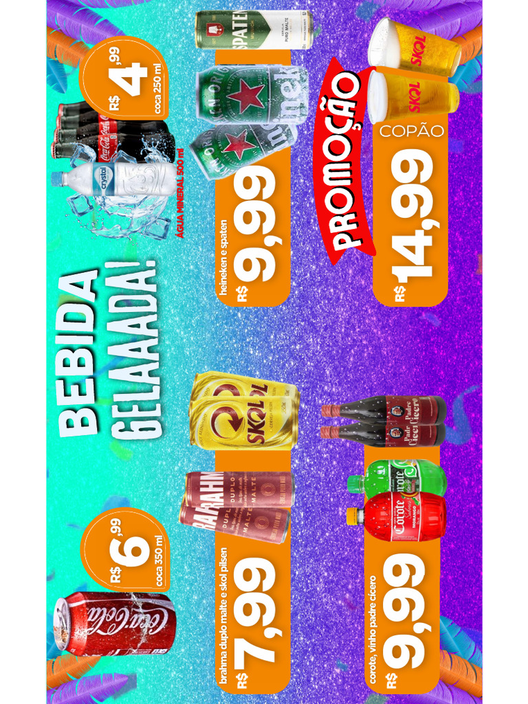 Banner Carnaval Bebidas Pdf