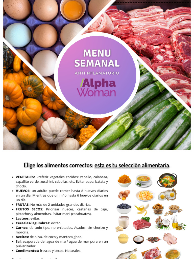 Menu Semanal Nov24 + Recetario | PDF | Panes | sal