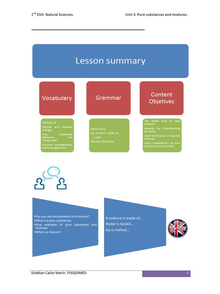 Understanding Pure Substances & Mixtures | PDF | Mixture | Chemical ...