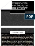 Application of Uv-spectra in Textile Effluent