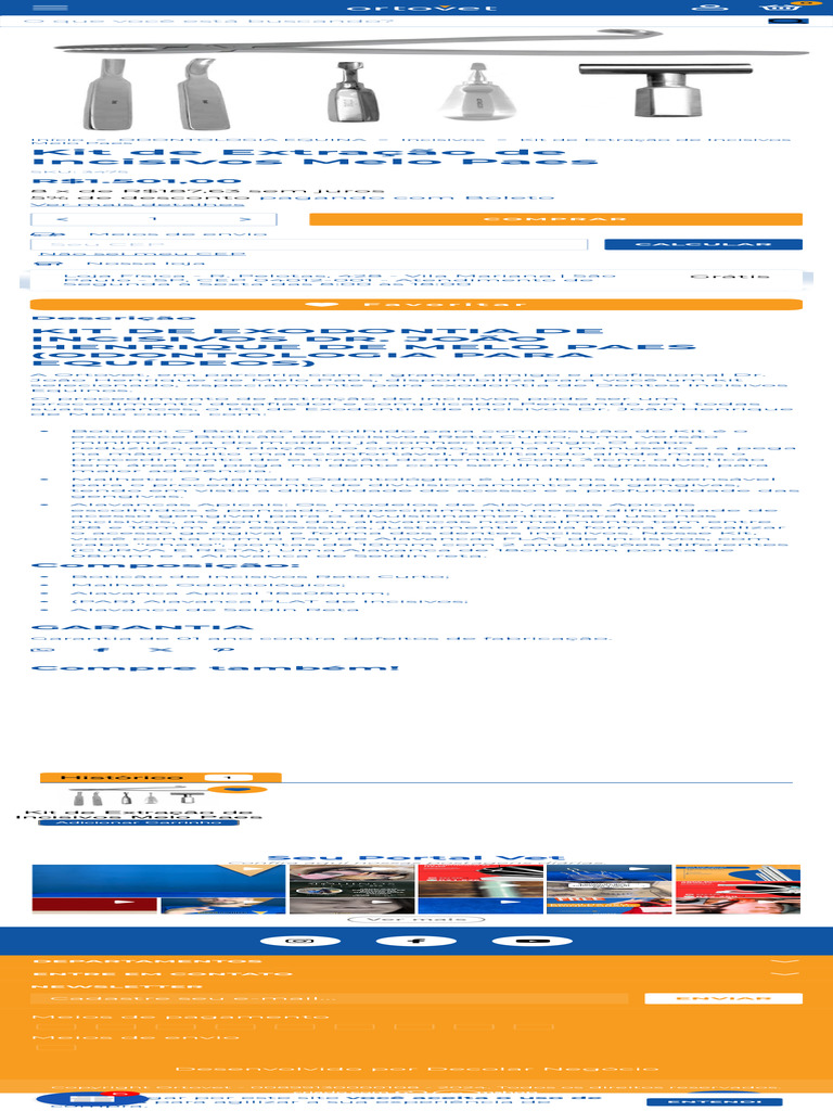 Kit COMPLETO para Extração de Incisivos Dr. Melo Paes | PDF
