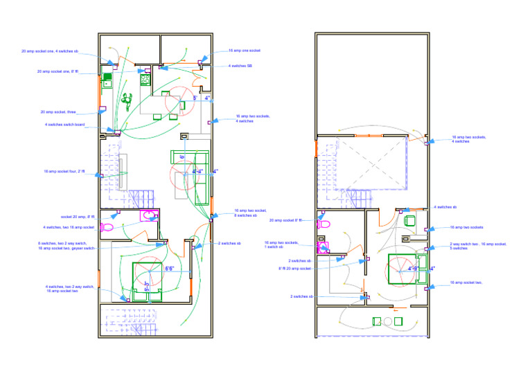 Electrical Socket and Switch Layout Guide | PDF | Electrical Components ...
