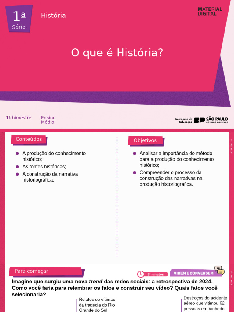 1º O Que É História | PDF | História oral | Suméria