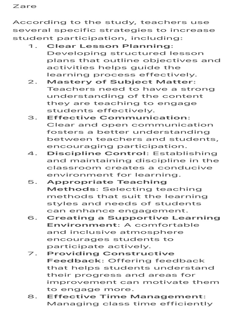 Classroom Management Techniques Pdf Teachers Disciplines