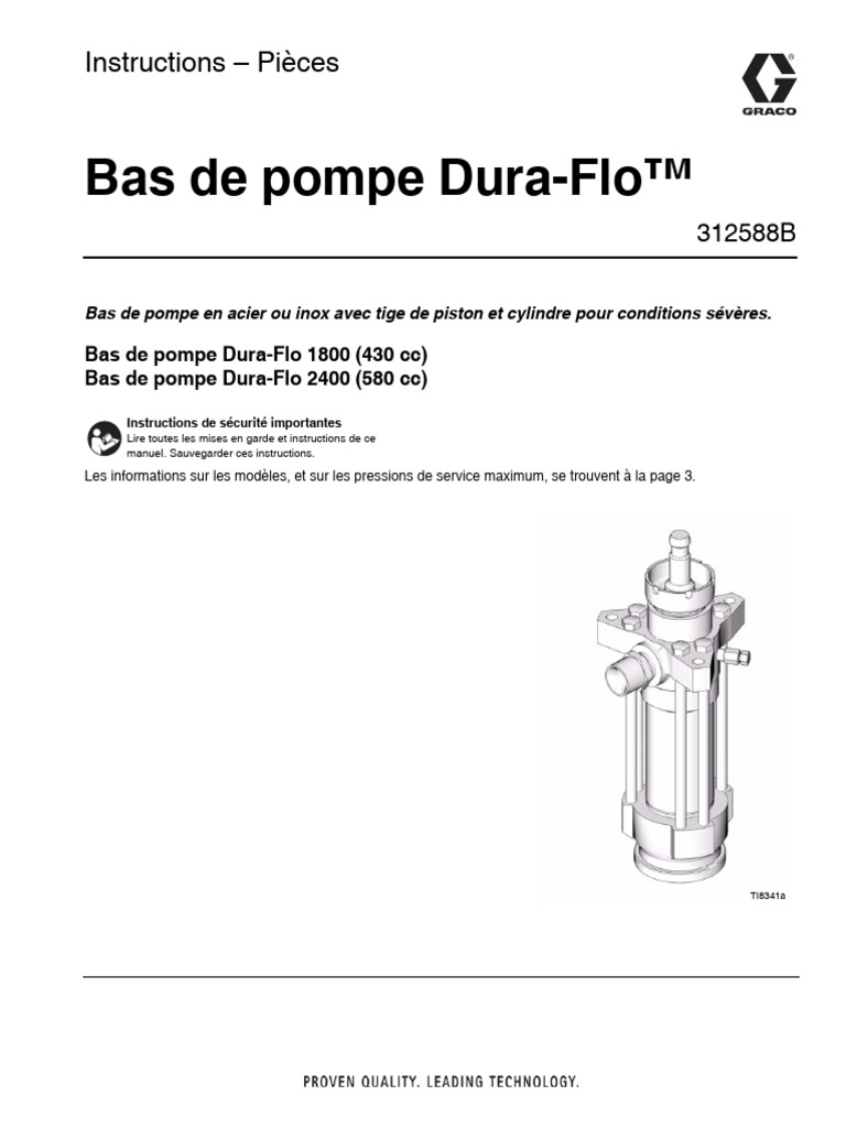 Dura Flo 2400 | PDF | Soupape | Pompe