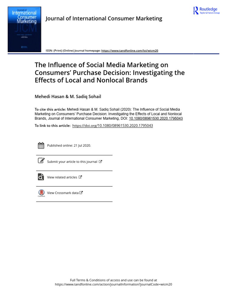 The Influence of Social Media Marketing | PDF | Brand | Social Media