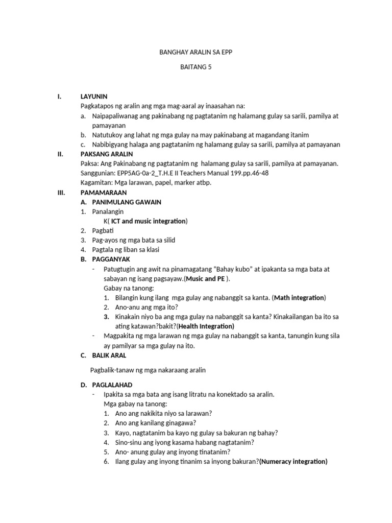 I. Layunin | PDF