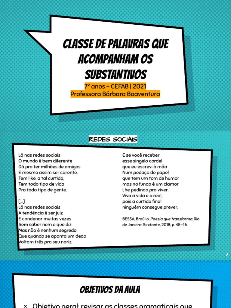 Classes Gramaticais e Substantivos | PDF | Pronome | Substantivo
