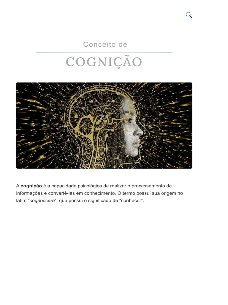 Cognição | PDF