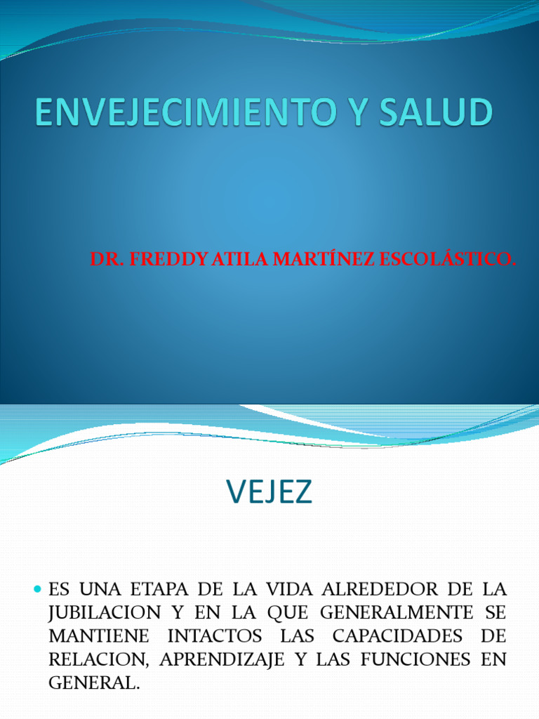 Envejecimiento y Calidad de Vida en Adultos Mayores | PDF ...