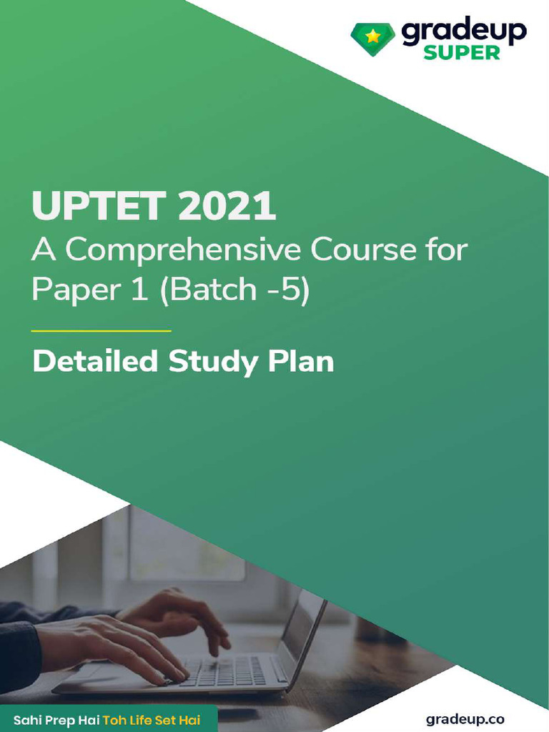 UPTET 2021 Paper 1 Course Schedule | PDF | Child Development | Pedagogy