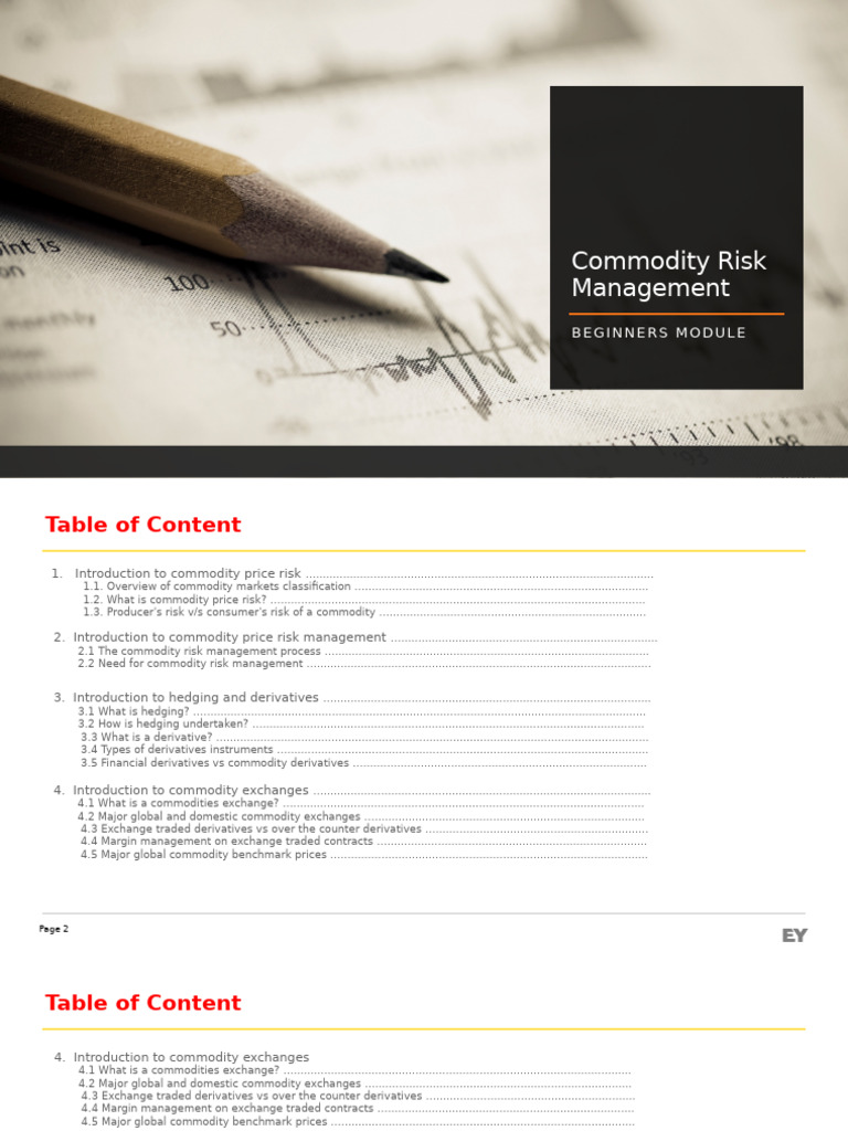 Commodity Risk Management 1 1 | PDF | Futures Contract | Option (Finance)