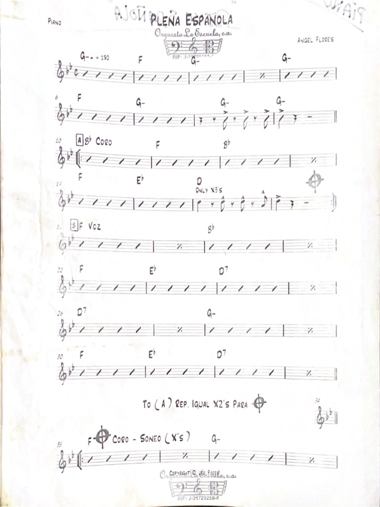 Plena Española Piano | PDF