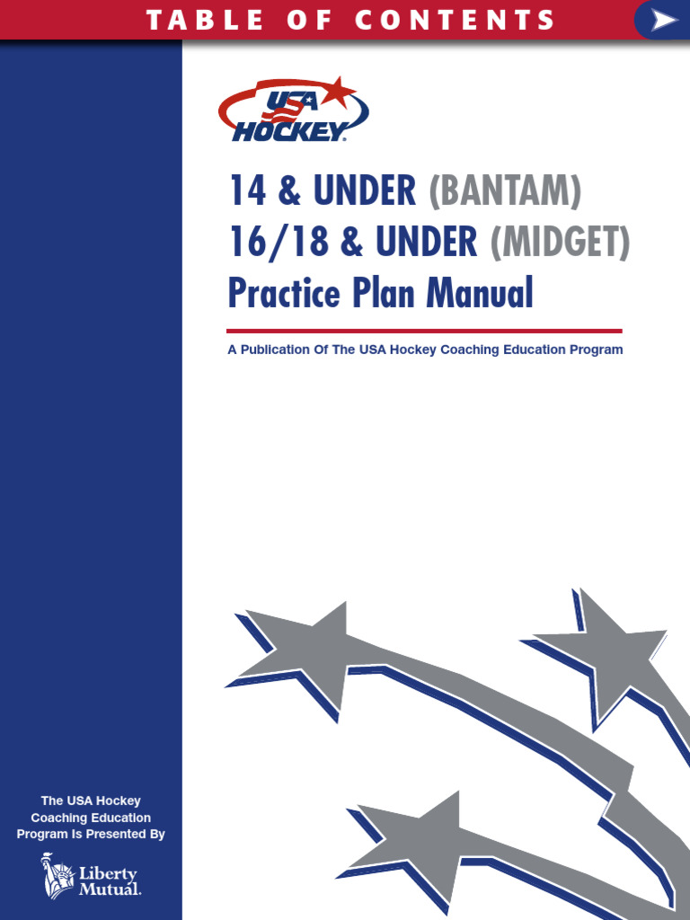 14 16 18UPracticePlan | PDF | Ice Hockey | Variations Of Hockey