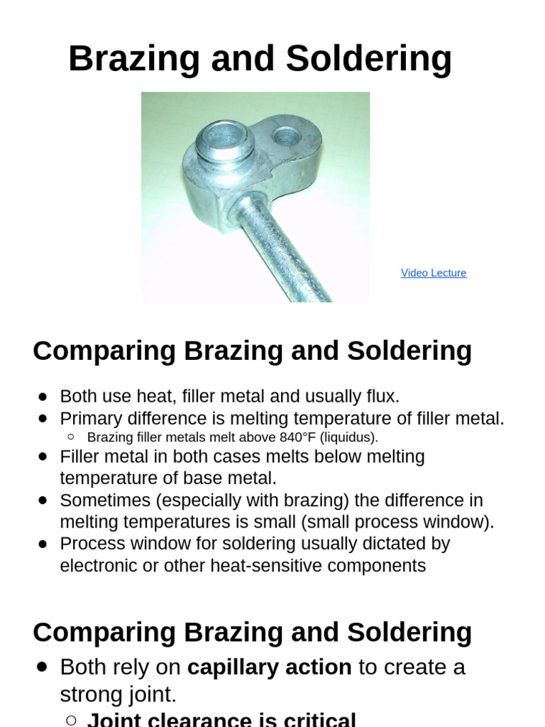 Understanding Brazing and Soldering | PDF | Soldering | Secondary ...