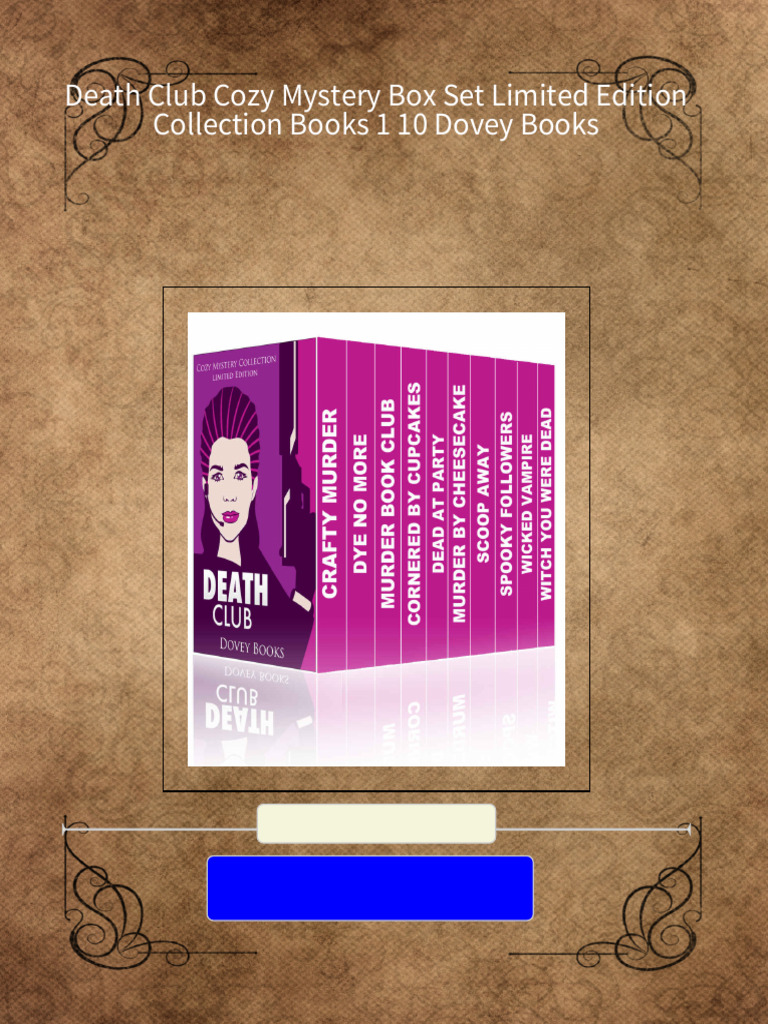 Death Club Cozy Mystery Box Set Limited Edition Collection Books 1 10 ...