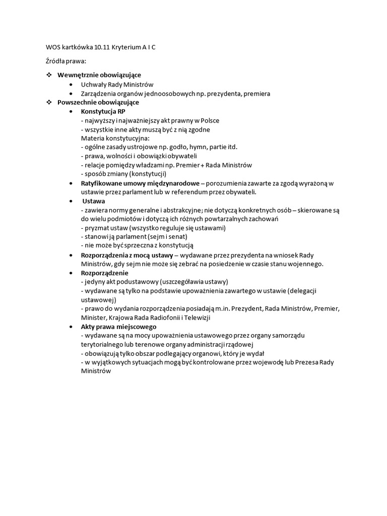 WOS Kartkówka | PDF