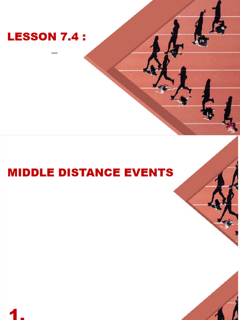 Middle Distance Running Events Guide | PDF