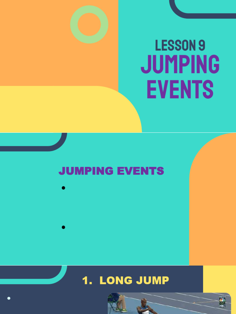 Lesson 9 - Jumping Events | PDF | Track And Field | Athletic Sports