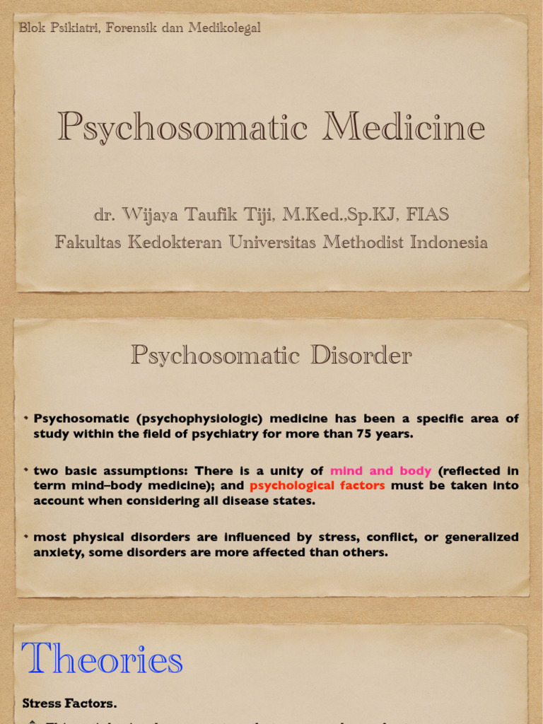 Psychosomatic Medicine Overview | PDF | Stress (Biology) | Adrenal Gland