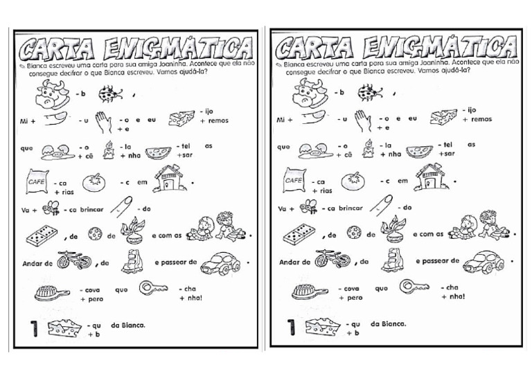 Carta Enigmática 4° Ano | PDF