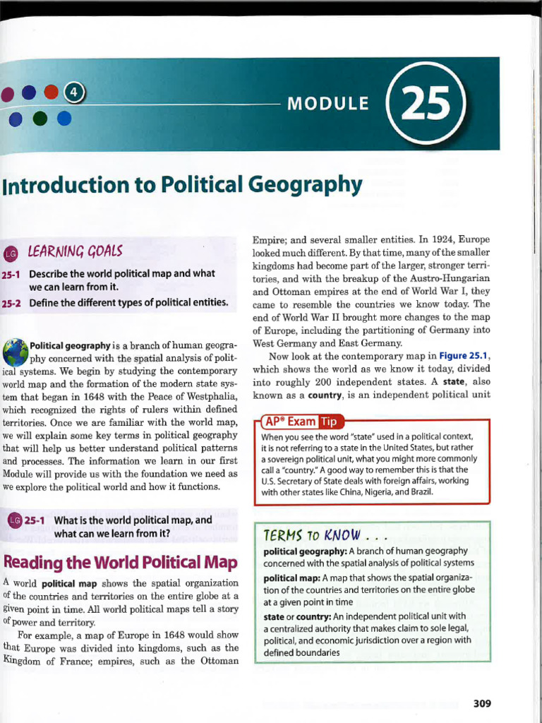 Political Geography 1 Reading | PDF