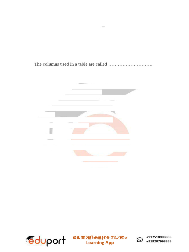 11419- | PDF | Table (Database) | Sql