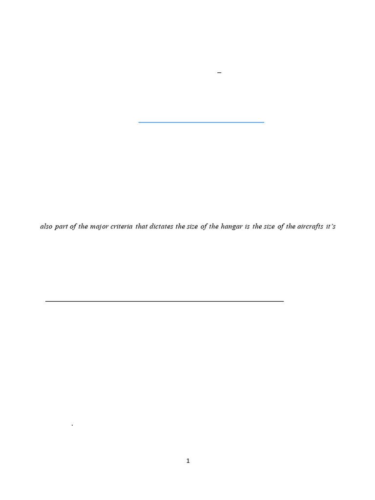 A trial analysis and design of a proposed aircraft hangar a case study