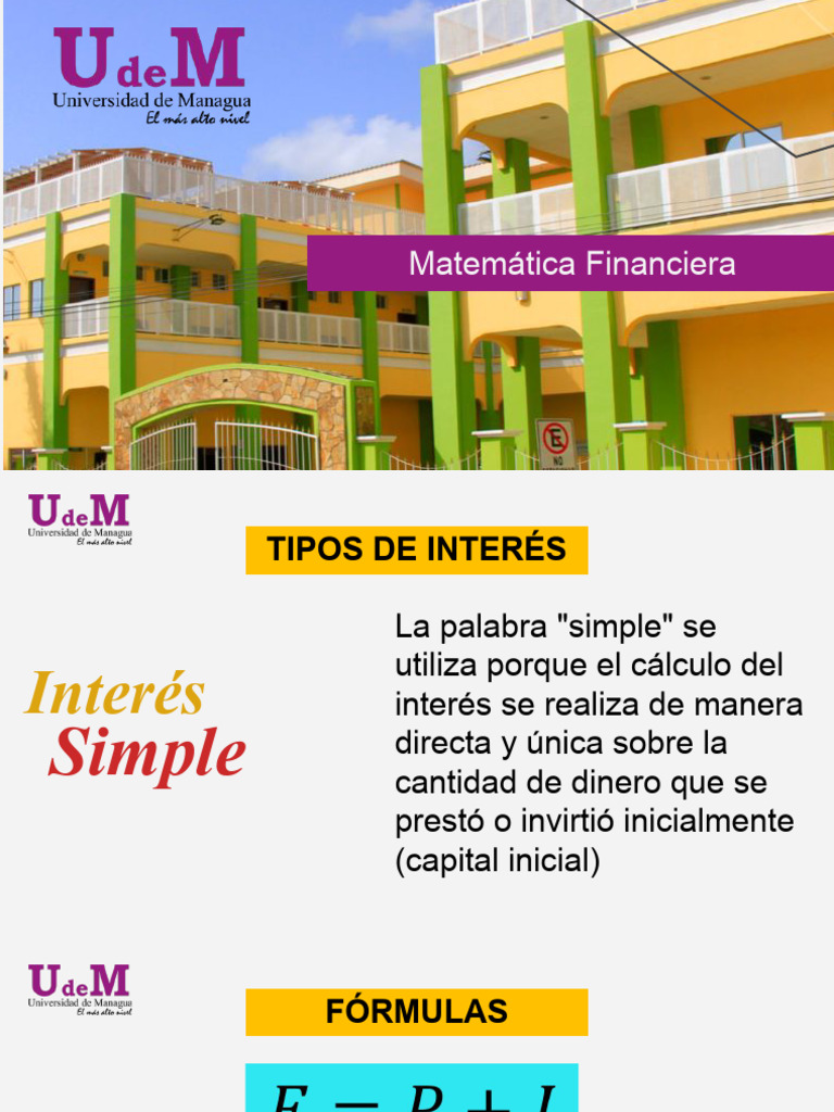 Clase 03 - Matem-Tica Financiera | PDF | Tasas de interés | Interés