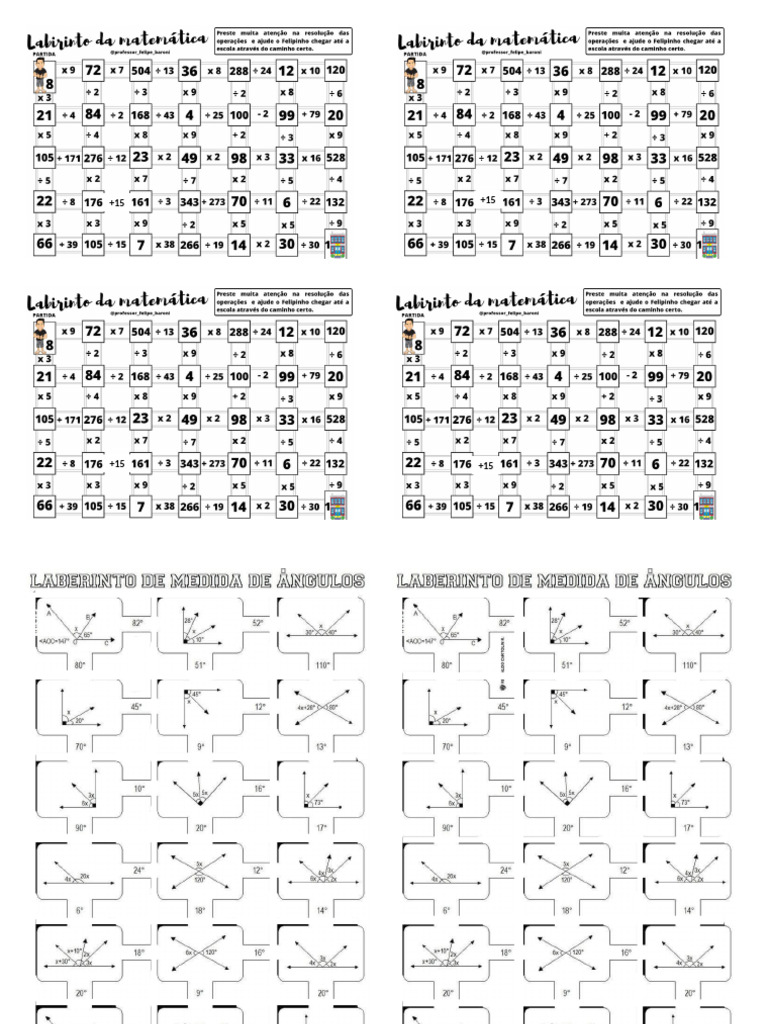 Labirinto Matematica | PDF