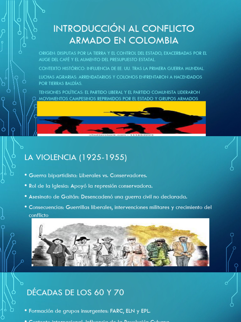 Conflicto armado y desplazamiento en Colombia | PDF