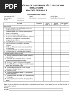Escala SNAP IV | PDF