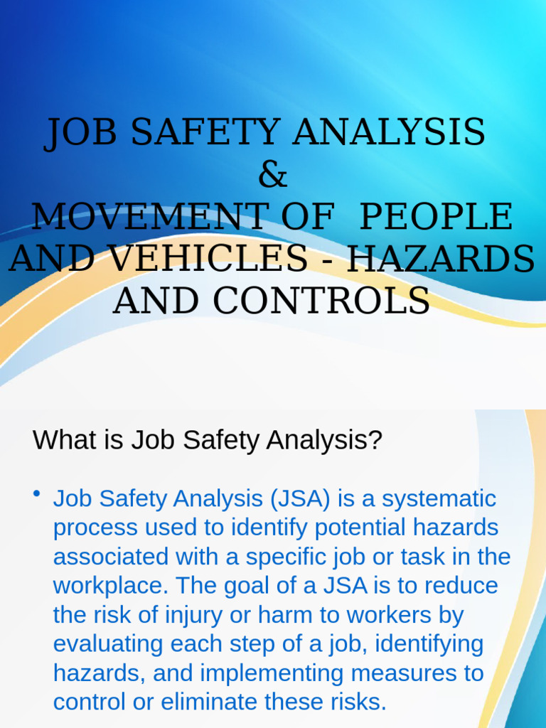 Job-Safety-Analysis-and-Movement-of-People-and-Vehicles-Hazards-and ...