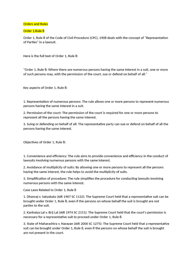 CPC 2 | PDF | Lawsuit | Cause Of Action