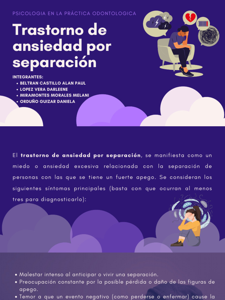Tratamiento de ansiedad por separación en adultos | PDF | Ansiedad ...