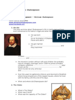 William Shakespeare - Web Quest
