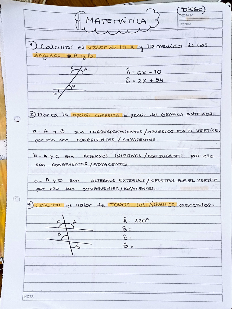 Ejercicis Matemática 2do Año Secundaria | PDF