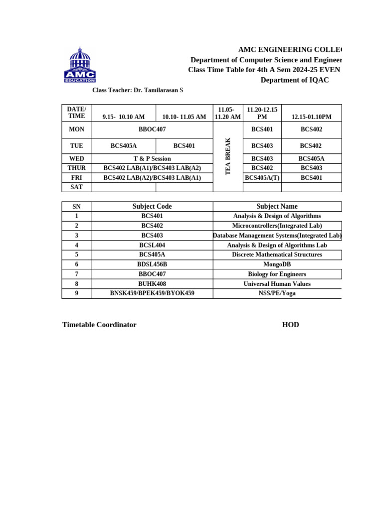 TIMETABLE TEMPLATE | PDF | Computing | Computer Science