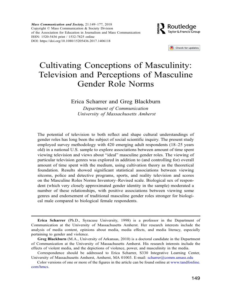 EBSCO FullText 2024 11 19 | PDF | Masculinity | Gender