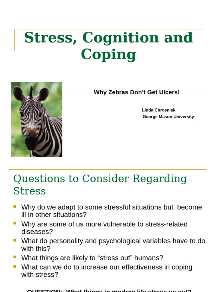 Stress, Coping, and Health Insights | PDF | Stress (Biology) | Cortisol