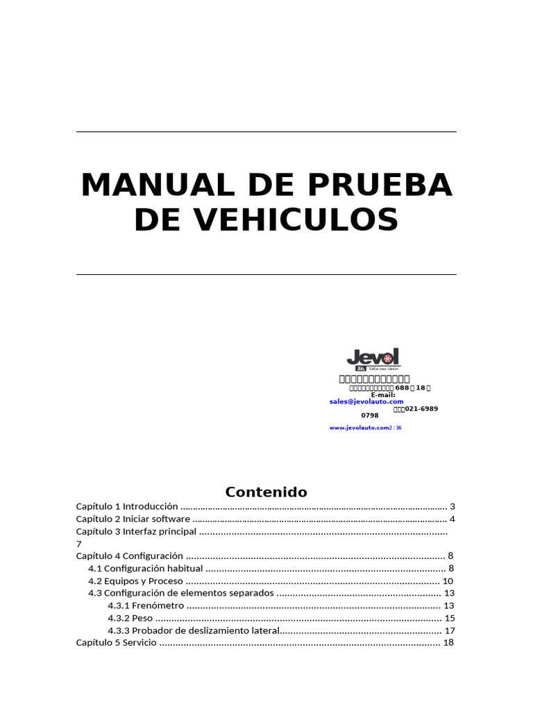 Jevol Suspension Tester Overview | PDF | Brake | Vehicles