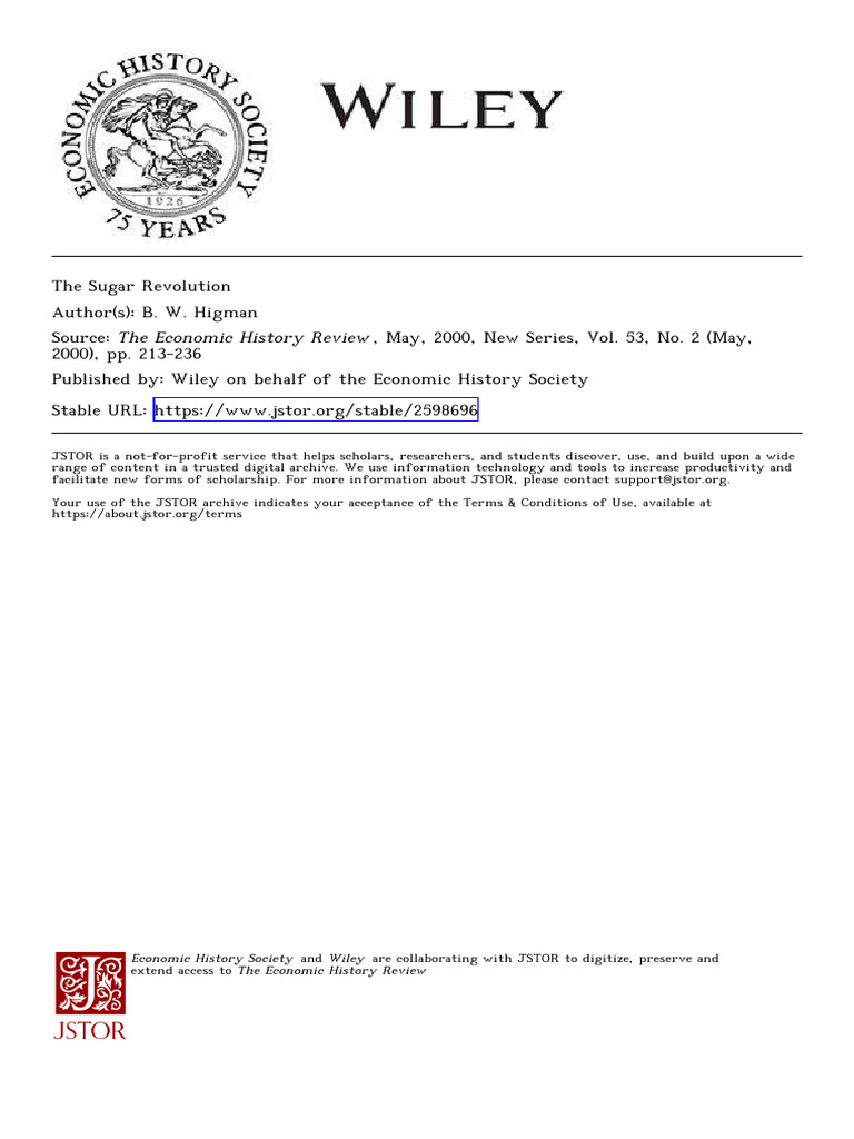 The Impact of the Sugar Revolution | PDF | Cuba | Atlantic Slave Trade