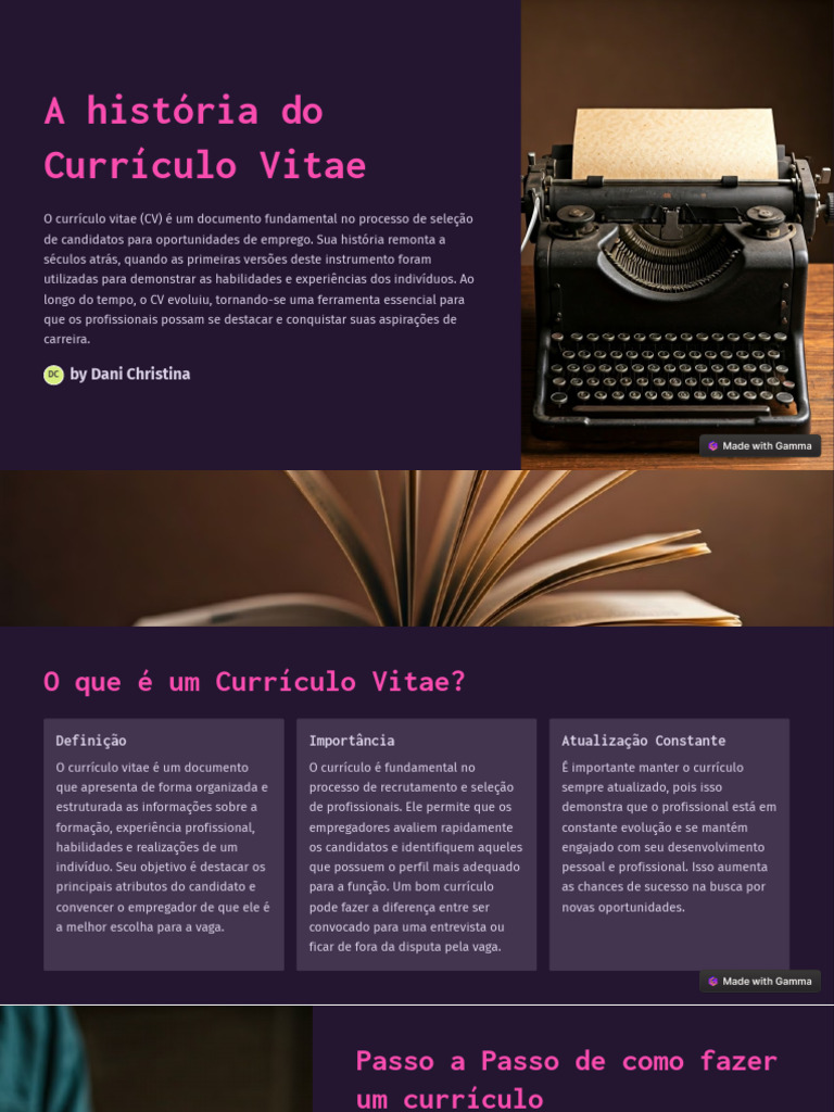 Guia Completo para Criar um Currículo Vitae | PDF | Recrutamento