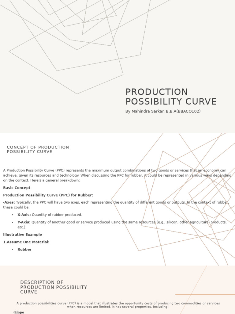 Production Possibility Curve Guide | PDF | Business Economics ...