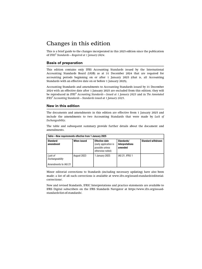 2025 Required IFRS Standard | PDF | International Financial Reporting ...