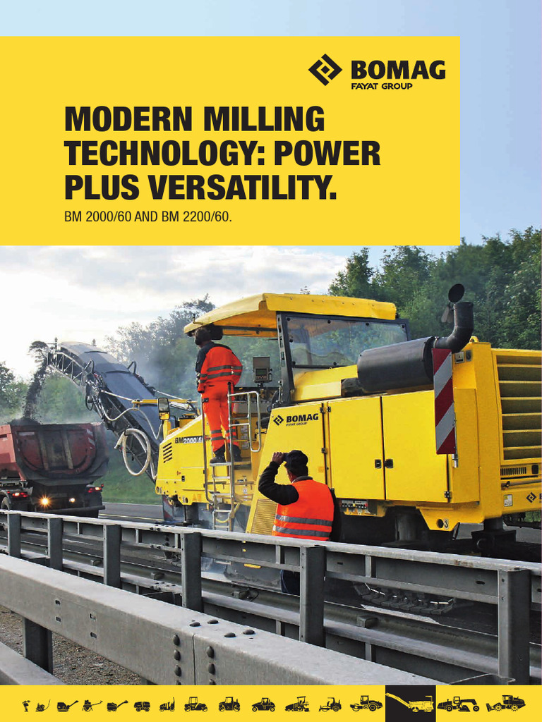BOMAG Cold Planers: BM 2000/60 & BM 2200/60 | PDF | Screw | Road